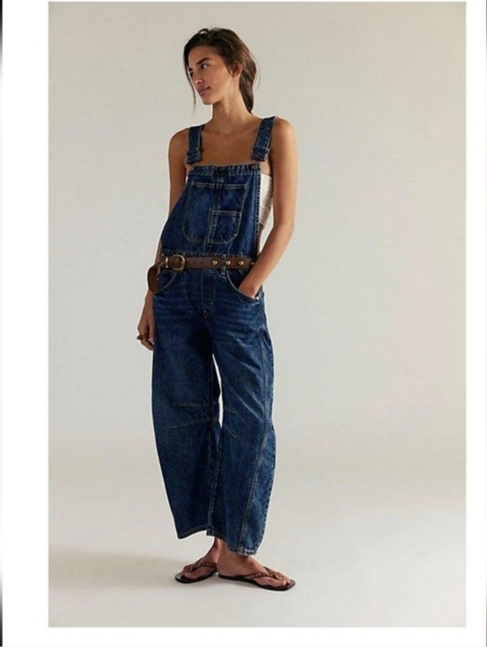 NWOT We The Free Good Luck Barrel Overalls Deep End
